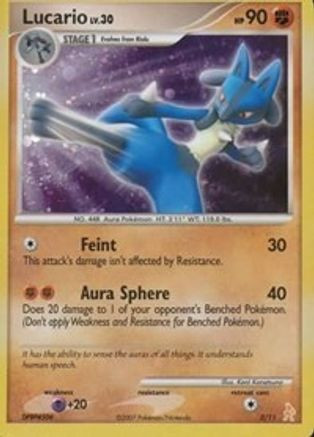 Lucario 3 - DP Trainer Kit Manaphy  Lucario Holofoil