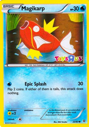 Magikarp - 22/83 (Toys R Us Promo) 22 - Miscellaneous Cards  Products Holofoil