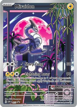 Miraidon (Pokemon Center Exclusive) 13 - SV Scarlet  Violet Promo Cards Holofoil