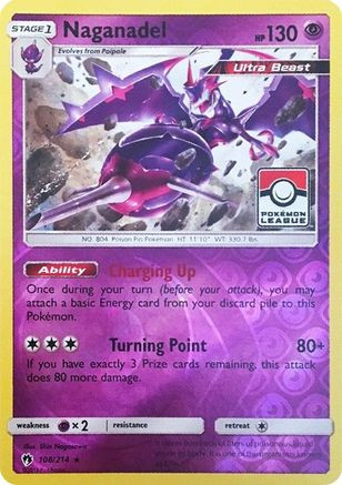 Naganadel - 108/214 (Pokemon League) 108 - League  Championship Cards Reverse Holofoil