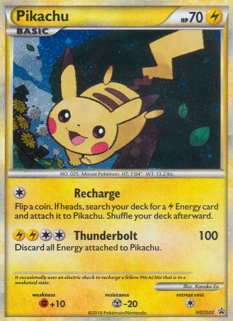 Pikachu HGSS03/25 - HGSS Black Star Promos Holofoil