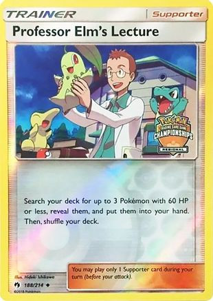 Professor Elm's Lecture - 188/214 (Regional Championships) 188 - League  Championship Cards Reverse Holofoil
