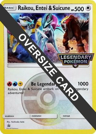 Raikou, Entei & Suicune  - Jumbo Cards Holofoil