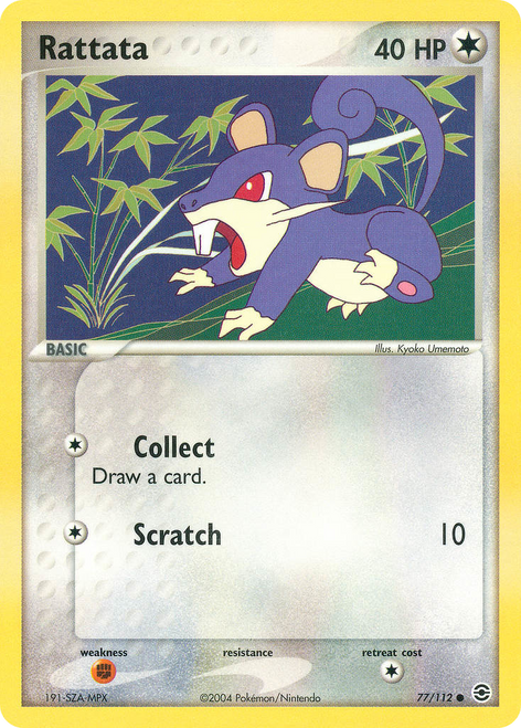 Rattata 77/112 - FireRed  LeafGreen