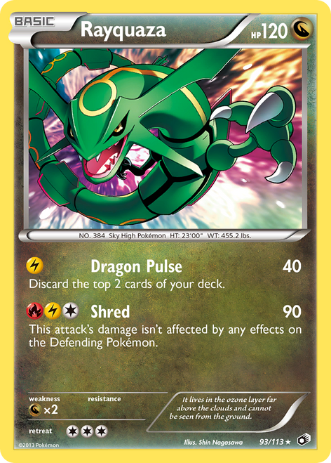 Rayquaza 93/113 - Legendary Treasures Holofoil