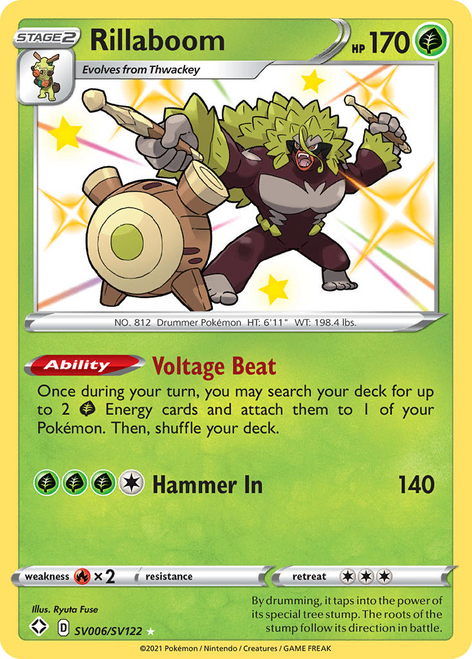 Rillaboom SV006/122 - Shiny Vault Holofoil