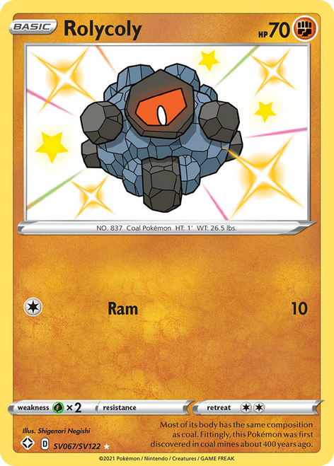 Rolycoly SV067/122 - Shiny Vault Holofoil