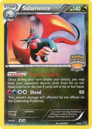 Salamence - 8/20 (Regional Championships) [Staff] 8 - League  Championship Cards