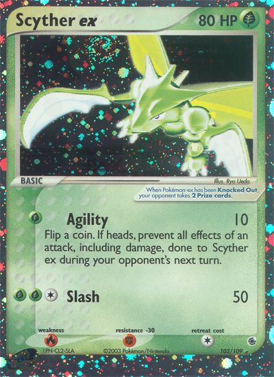 Scyther ex 102/109 - Ruby  Sapphire Holofoil