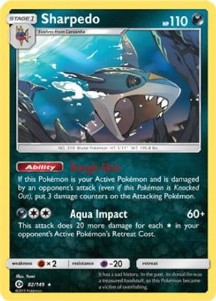 Sharpedo - 82/149 (Cosmos Holo) 82 - Blister Exclusives Holofoil