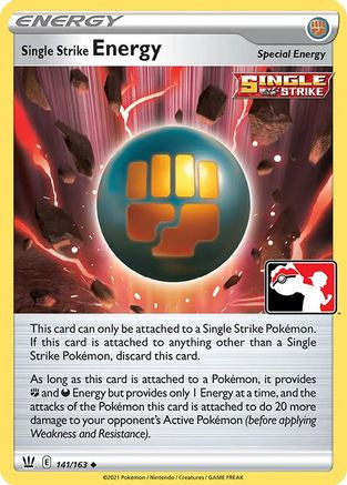 Single Strike Energy 141 - Prize Pack Series Cards Holofoil