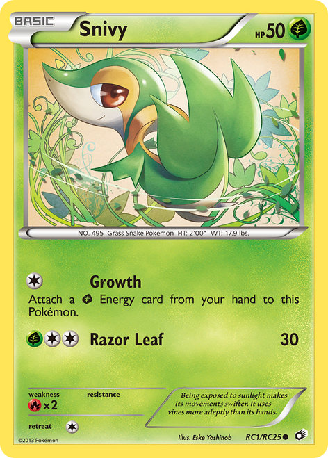 Snivy RC1/113 - Legendary Treasures Holofoil
