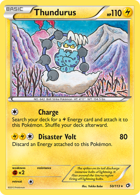 Thundurus 50/113 - Legendary Treasures Holofoil