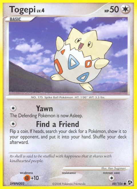 Togepi 88/106 - Great Encounters Reverse Holofoil