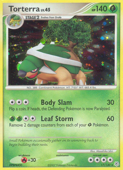 Torterra 17/130 - Diamond  Pearl Holofoil