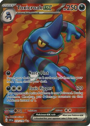 Toxicroak ex - 232/198 232 - SV01 Scarlet  Violet Base Set Holofoil