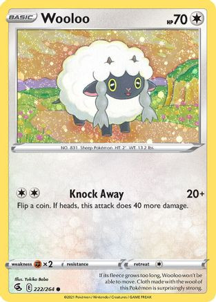 Wooloo - 222/264 (Cosmos Holo) 222 - Miscellaneous Cards  Products Holofoil