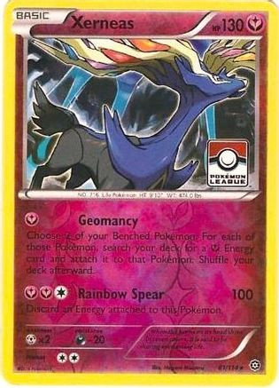 Xerneas - 81/114 (Pokemon League) 81 - League  Championship Cards Reverse Holofoil