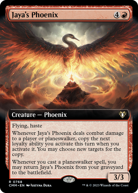 Jaya's Phoenix (CMM-768) - Commander Masters: (Extended Art) Foil