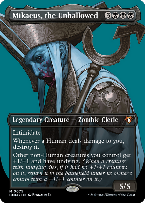 Mikaeus, the Unhallowed (CMM-675) - Commander Masters (Borderless)