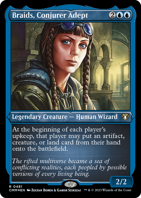 Braids, Conjurer Adept (CMM-481) - Commander Masters Etched Foil
