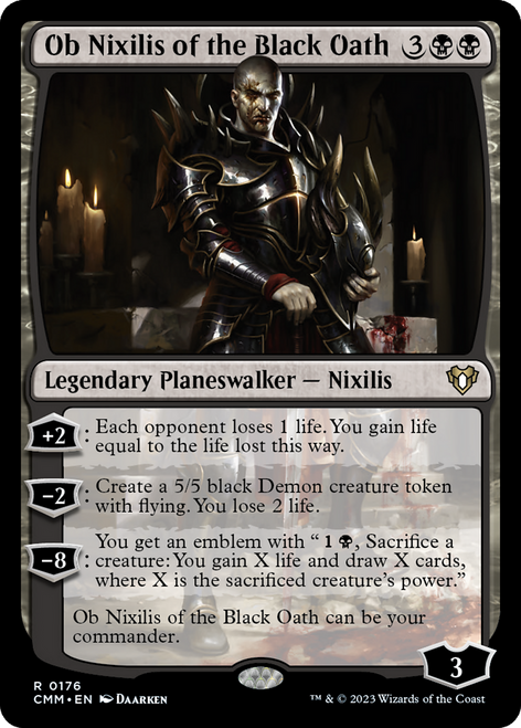 Ob Nixilis of the Black Oath (CMM-176) - Commander Masters