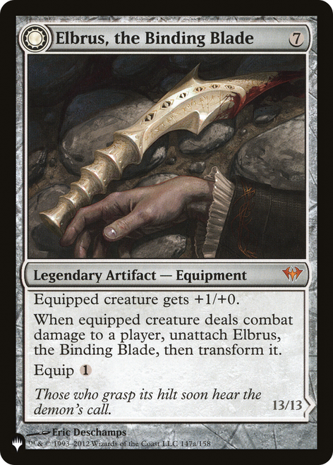 Elbrus, the Binding Blade // Withengar Unbound (LIST-DKA-147) - The List: (Double Faced Transform)