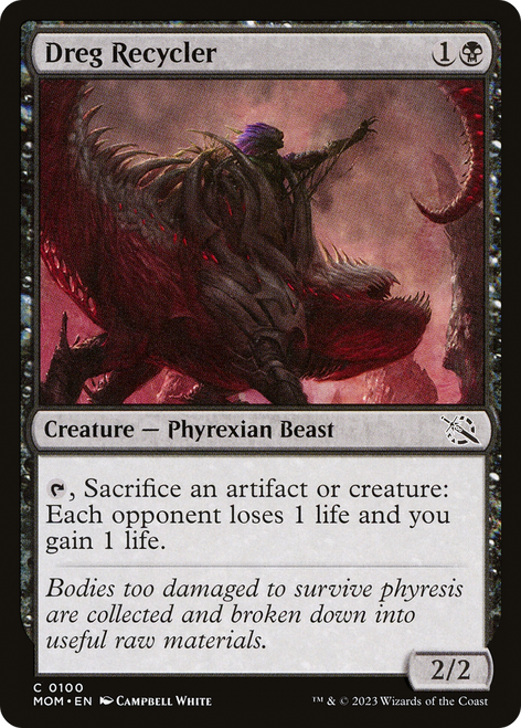 Dreg Recycler (MOM-100) - March of the Machine Foil