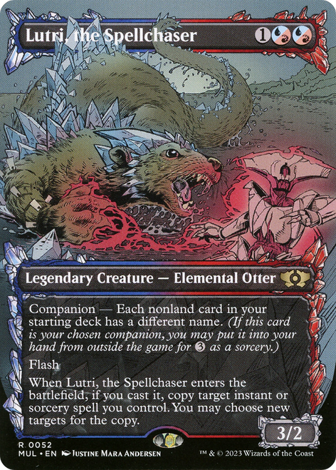 Lutri, the Spellchaser (MUL-052) - Multiverse Legends: (Showcase) (Borderless) Foil
