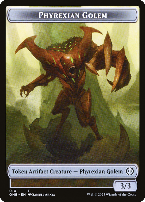 Phyrexian Golem (TONE-010) - Phyrexia: All Will Be One Tokens