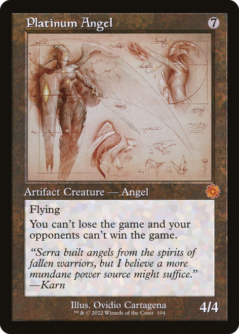 Platinum Angel (BRR-104) - The Brothers' War Retro Artifacts Foil