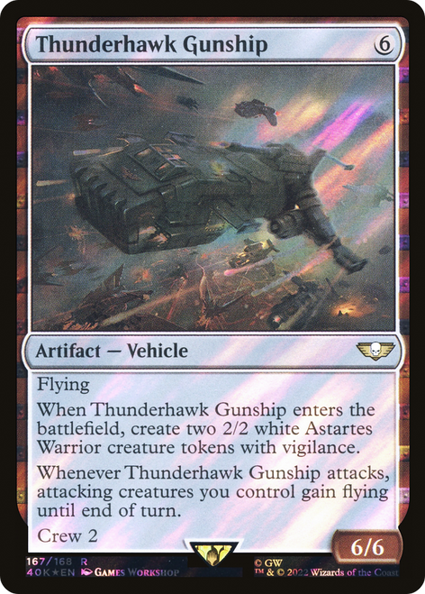 Thunderhawk Gunship (40K-167★) - Warhammer 40,000 Commander Foil