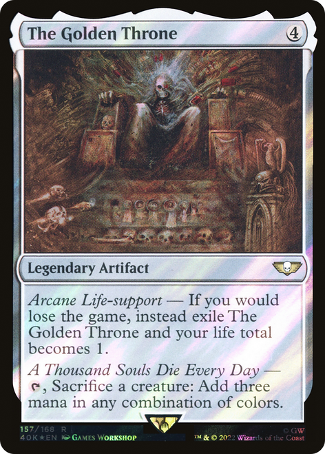 The Golden Throne (40K-157★) - Warhammer 40,000 Commander Foil