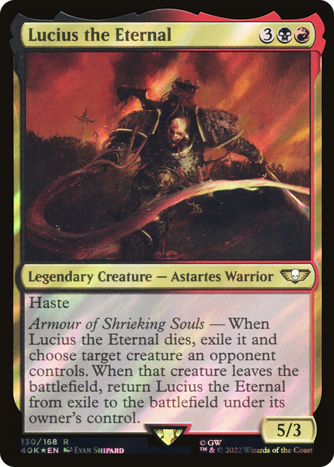 Lucius the Eternal (40K-130★) - Warhammer 40,000 Commander Foil