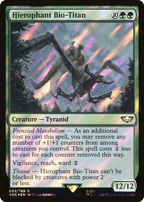 Hierophant Bio-Titan (40K-92★) - Warhammer 40,000 Commander Foil