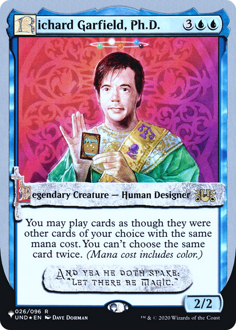 Richard Garfield, Ph.D. (LIST-017) - The List (Unfinity Foil Edition) Foil