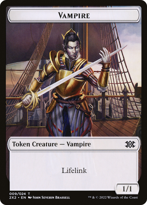 Vampire (T2X2-009) - Double Masters 2022 Tokens Foil