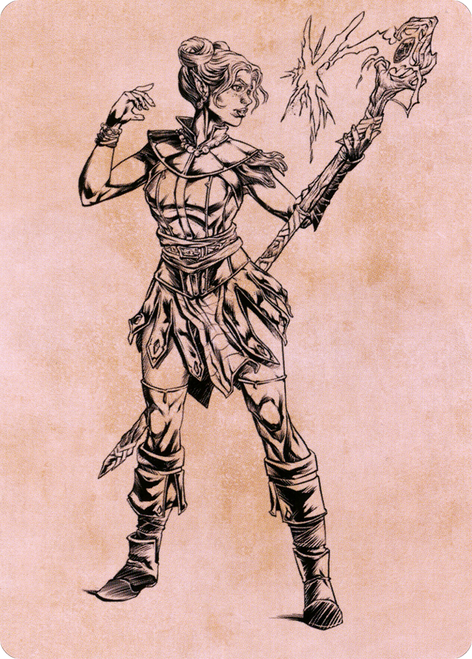 Neera, Wild Mage // Neera, Wild Mage (ACLB-074) - Battle for Baldur's Gate Art Series (Borderless)