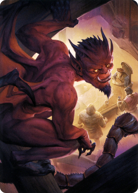 Nefarious Imp // Nefarious Imp (ACLB-019) - Battle for Baldur's Gate Art Series (Borderless)