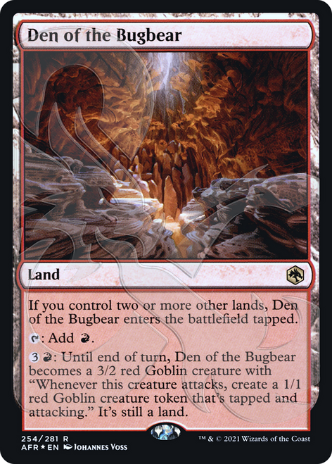 Den of the Bugbear (AFR&-254A) - Adventures in the Forgotten Realms Promos Foil