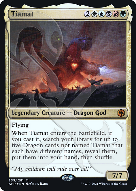 Tiamat (AFR&-235A) - Adventures in the Forgotten Realms Promos Foil