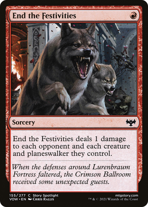 End the Festivities (VOW-155) - Innistrad: Crimson Vow