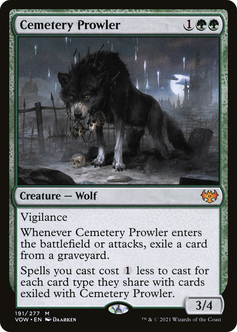 Cemetery Prowler (VOW-191) - Innistrad: Crimson Vow Foil