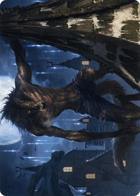 Stalking Predator // Stalking Predator (AMID-040) - Midnight Hunt Art Series (Borderless) Foil