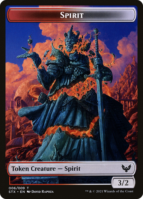 Spirit (STX-006) - Strixhaven: School of Mages Tokens Foil