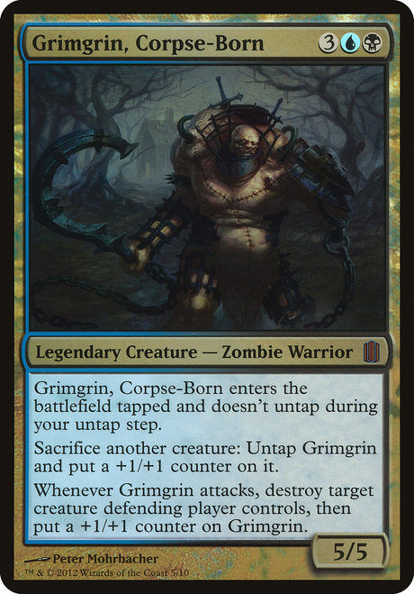 Grimgrin, Corpse-Born (OVER-005) - Commander's Arsenal Oversized Foil