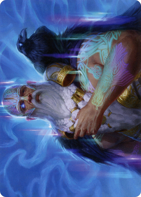 Alrund, God of the Cosmos // Alrund, God of the Cosmos (AKHM-009) - Kaldheim Art Series (Borderless)