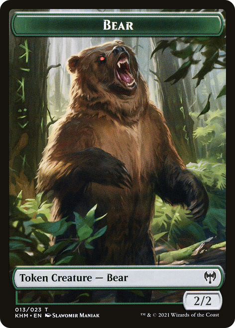 Bear (TKHM-013) - Kaldheim Tokens