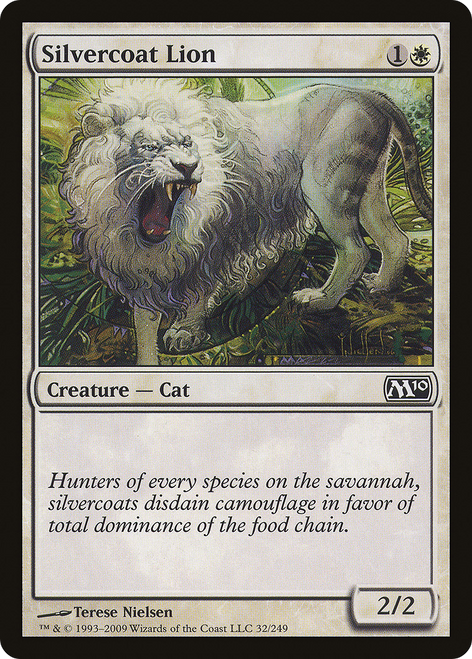 Silvercoat Lion (M10-032) - Magic 2010 Foil