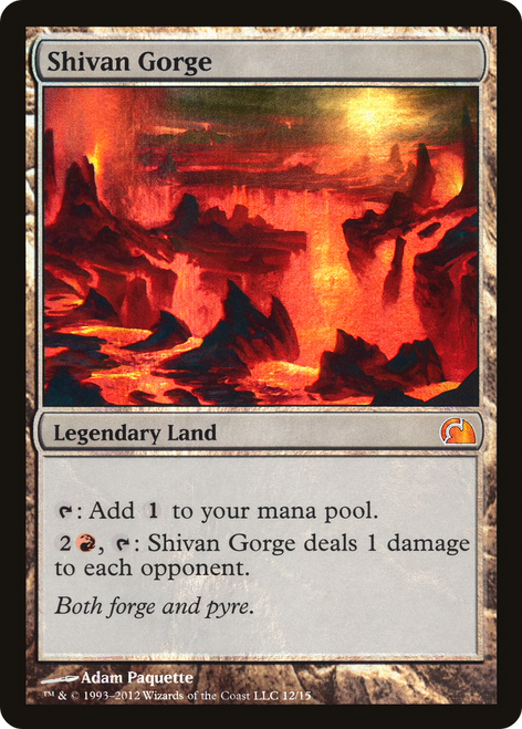Shivan Gorge (V12-012) - From the Vault: Realms Foil